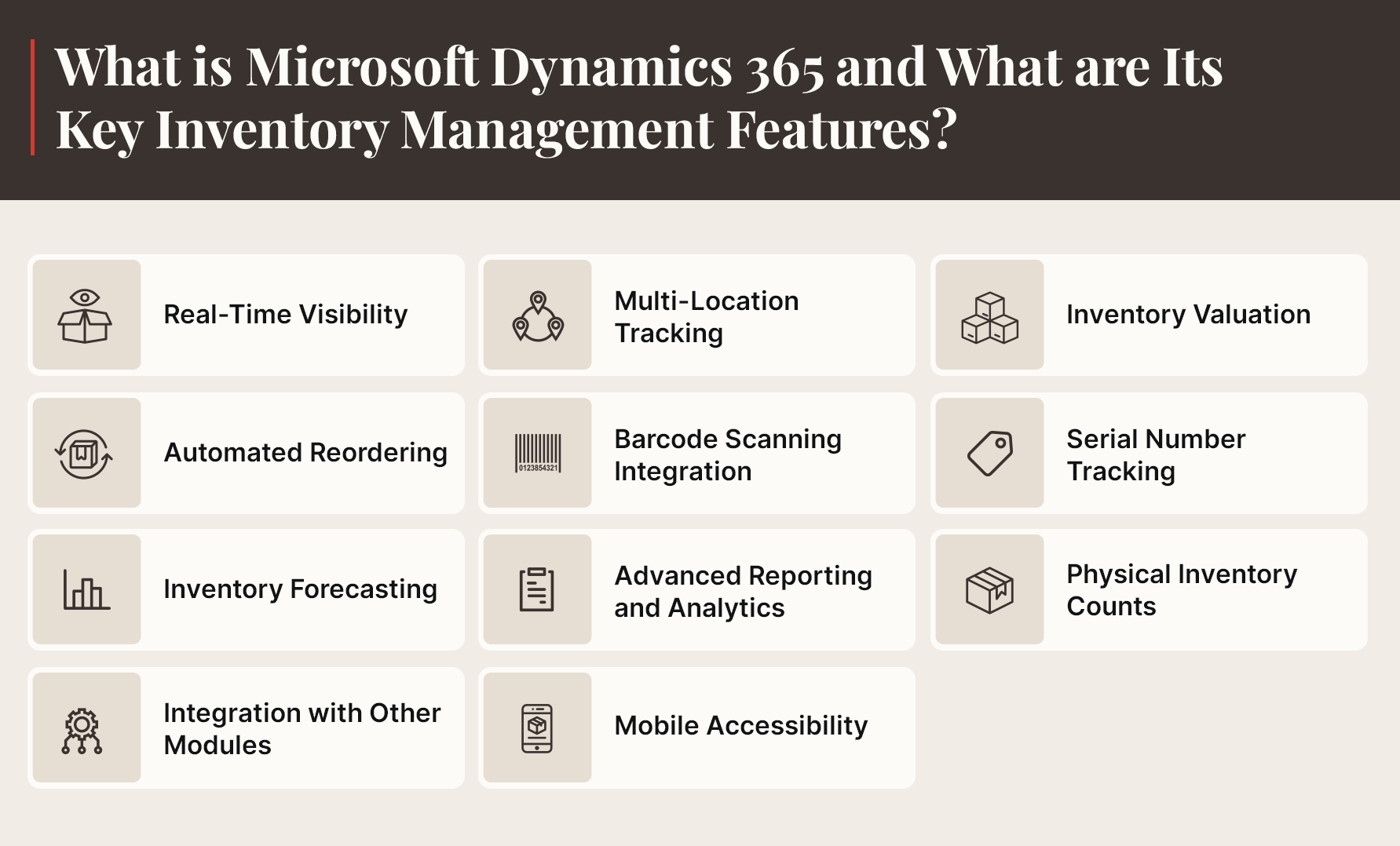 D365 Inventory Management Features