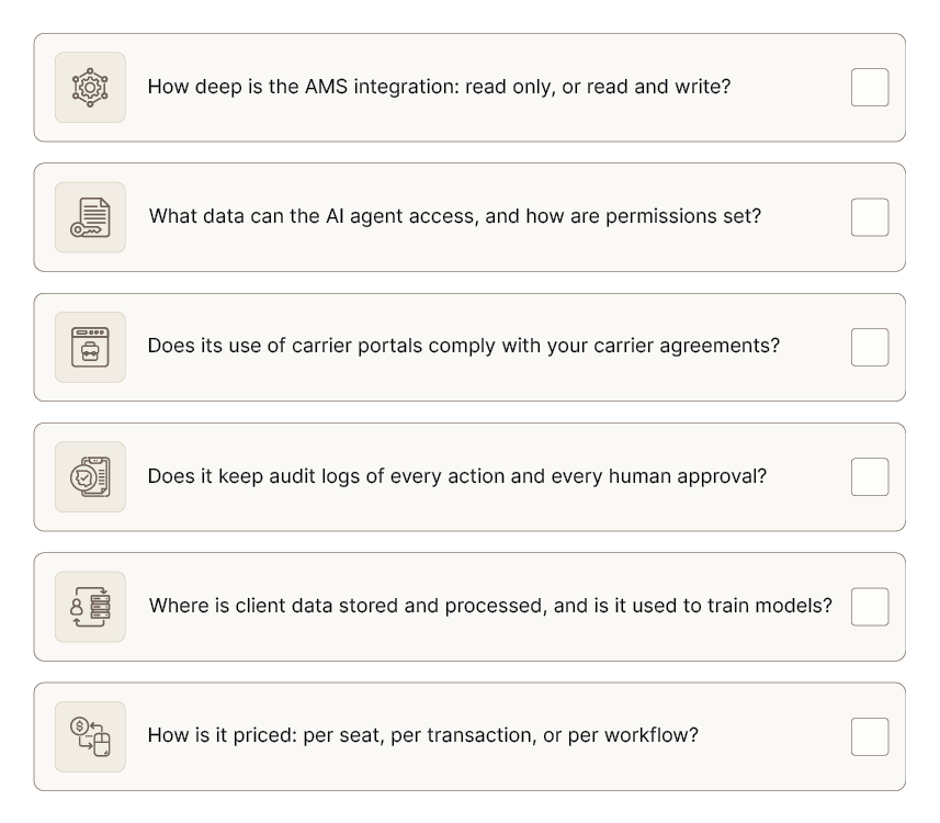 Questions to ask any vendor